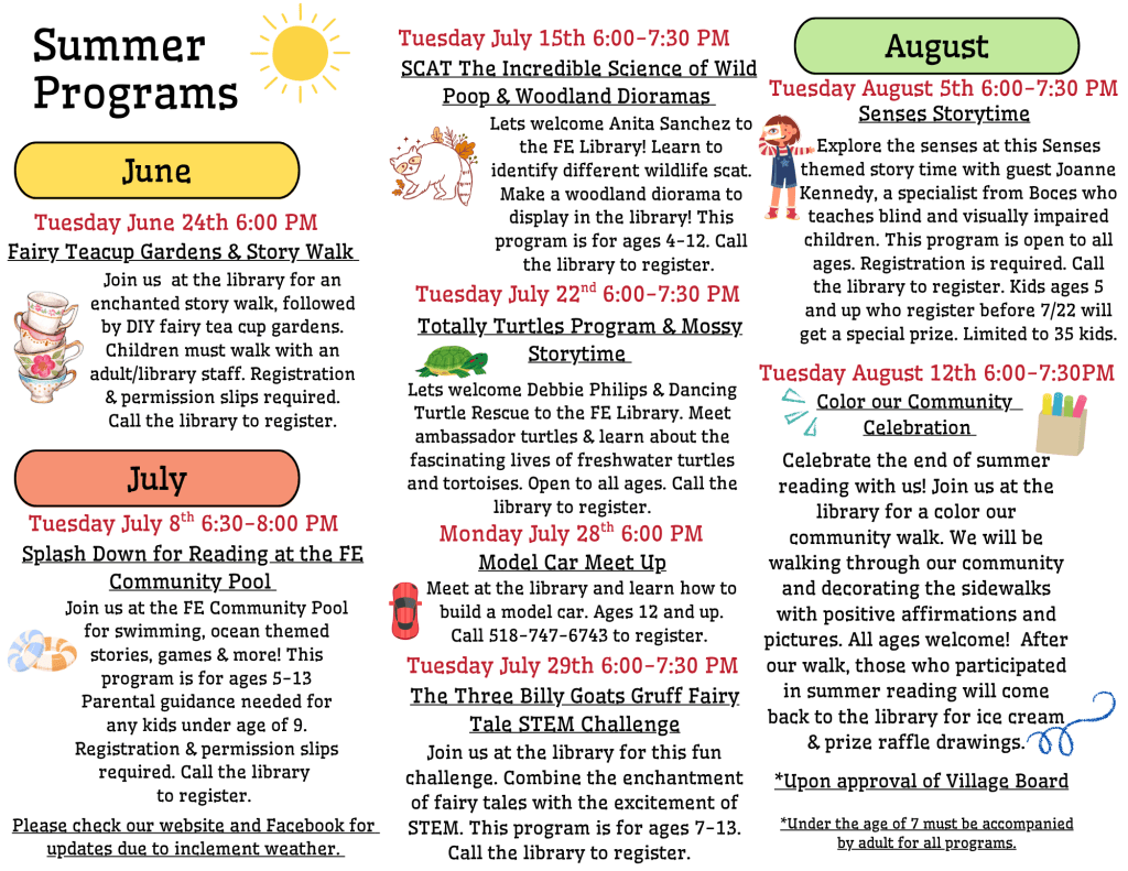 Summer Reading Events